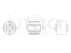Сайлентблок заднего продольного рычага UNIO RMP-20316