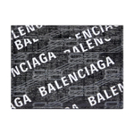 Balenciaga BB MONOGRAM SIGNATURE Canvas Card Holder Card Holder Men"s Black White