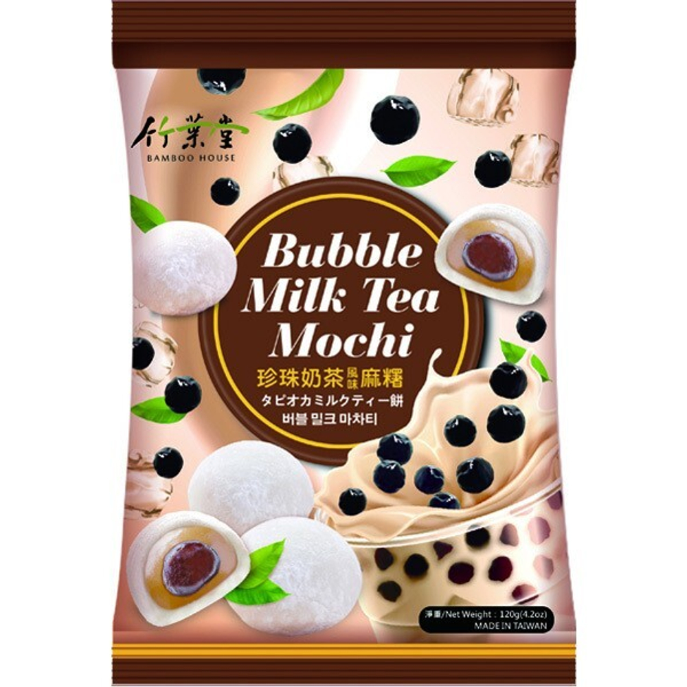 Моти-дайфуку "Бабл-ти" с молочным чаем и шариками тапиоки 120 г Bamboo House Bubble Milk Tea Mochi