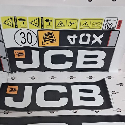 Комплект наклеек "JCB 4CX" | Аналог