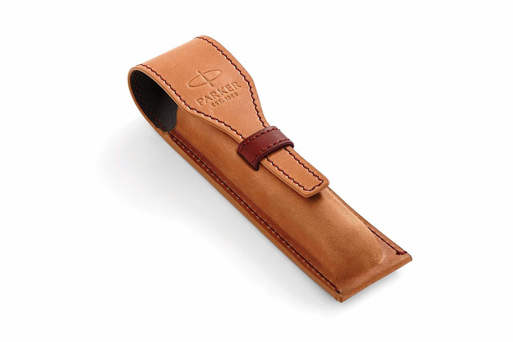 Чехол для ручки кожаный Parker, коричневый