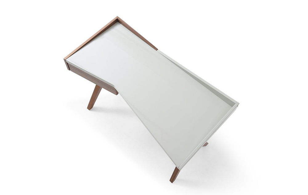 Стол письменный W-1010OT орех/бежевый