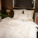 Комплект постельного белья Однотонный Сатин Премиум широкий кант OCPK022