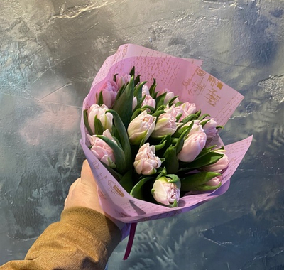 21 пионовидный премиум тюльпанов