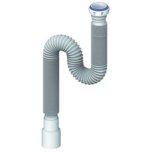 Гофра 1 1/4"*32/40 MD155 (1500 мм) с гайкой, плоская прокладка UNICORN