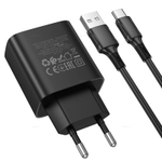 Зарядное устройство на Micro QC3.0 Borofone BA95A (black)
