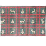 Салфетка на стол 45*30см «Олень и ёлка»