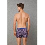 Мужские трусы боксеры фиолетовые с леопардовым принтом Doreanse 1801