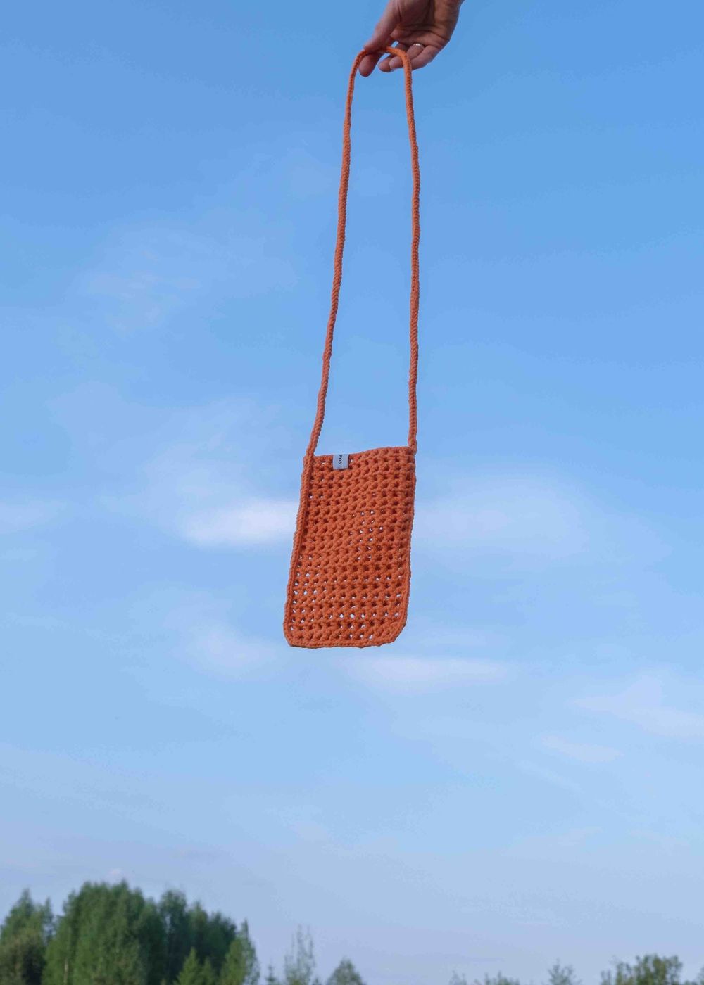 Вязаная сумочка FOS Оранжевая