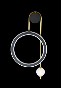 Бра Crystal Lux CORIDA AP25W LED BLACK/GOLD