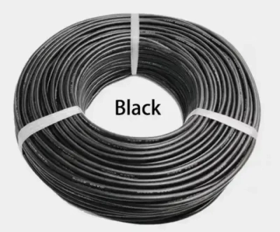 Силиконовый медный кабель 16 awg силовой (черный 5м)