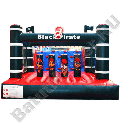 Коммерческий надувной батут "Черный пират"