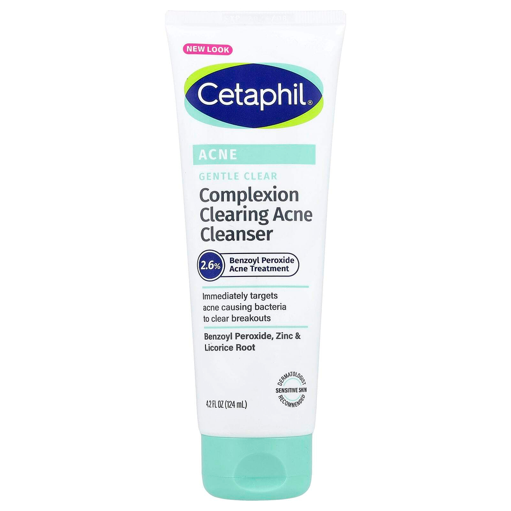 Cetaphil, Gentle Clear, средство для очищения кожи от акне, 124 мл (4,2 жидк. унции)