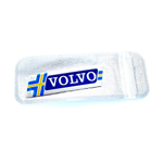 Наклейка Volvo/шведский флаг объемная полиуретановая (шильдик Вольво, 8,5х2,5см)