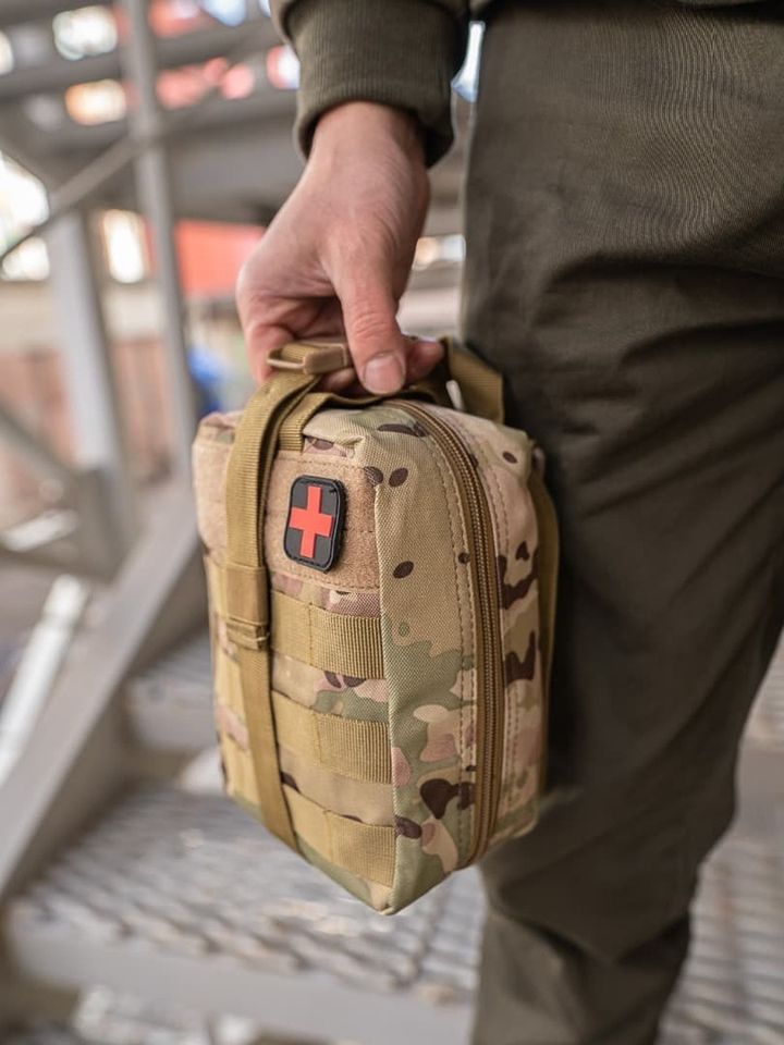 Подсумок тактический медицинский для аптечки 20х15х8 см P-042 (мультикам)