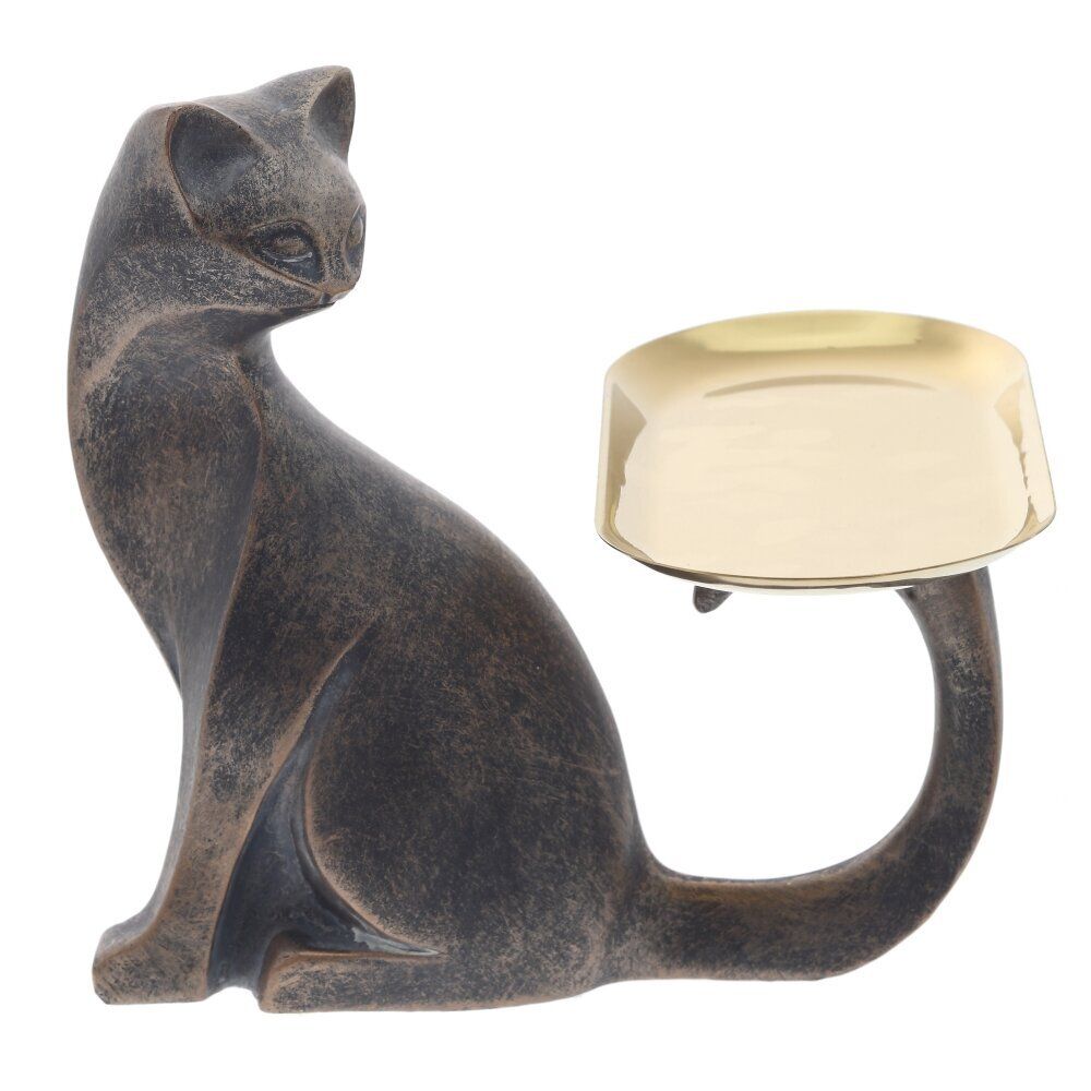 GAEM Фигурка декоративная "Кошка" с подносом, L18,5 W17 H18 см
