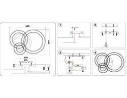 Ambrella Управляемый потолочный светодиодный светильник Original FA8851