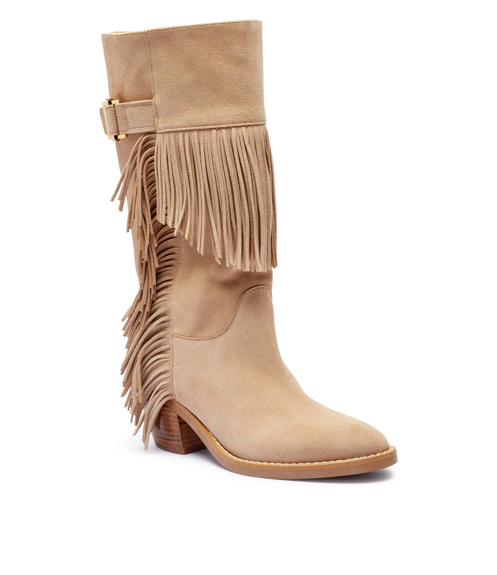 Кожаные ковбойки See By Chlo\u00e9 - бежевый(SB43040A 20000)