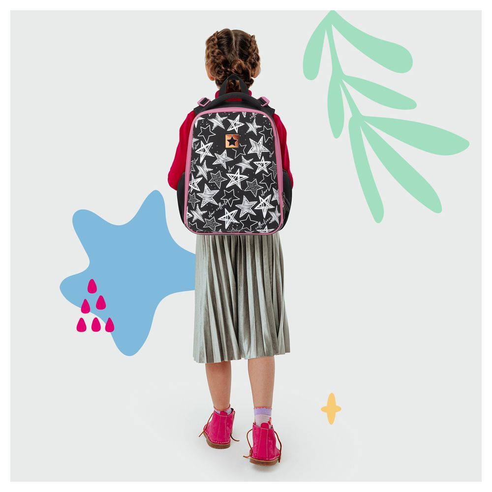 Ранец Berlingo Expert "Glossy stars" 37*28*16см, 2 отделения, 2 кармана, анатомическая спинка