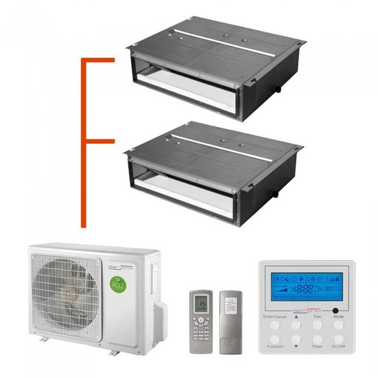 Мульти сплит-система AERONIK канальная на 2 комнаты (20+30 кв.м.)