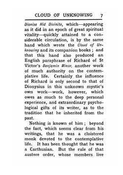 The Cloud of Unknowing | E.Underhill