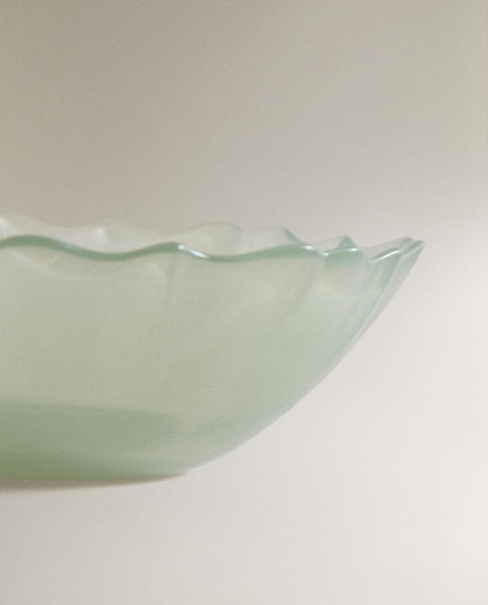 Zara Home миска из стекла, цвет зелёный, 16 см · 0288/211