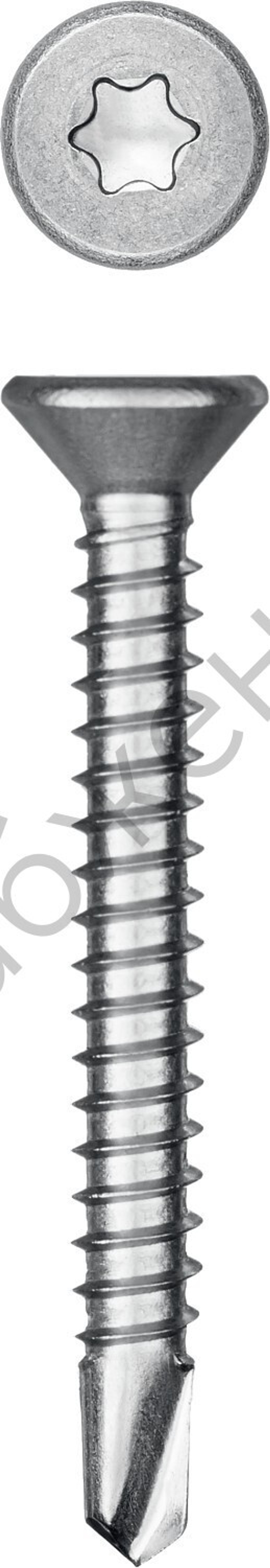 KRAFTOOL DS-C 38 х 4.2 мм, А2, сверло, потай, ТХ20, саморез нержавеющий, 300 шт (300932-42-038)