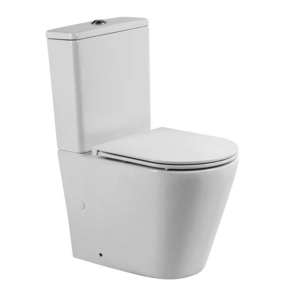 Унитаз-компакт безободковый BelBagno Flay-R BB2149CP-TOR со смывом Tornado