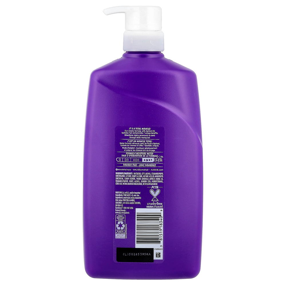 Aussie, Total Miracle, кондиционер с абрикосовым маслом, для всех типов волос, 778 мл (26,2 жидк. унции)
