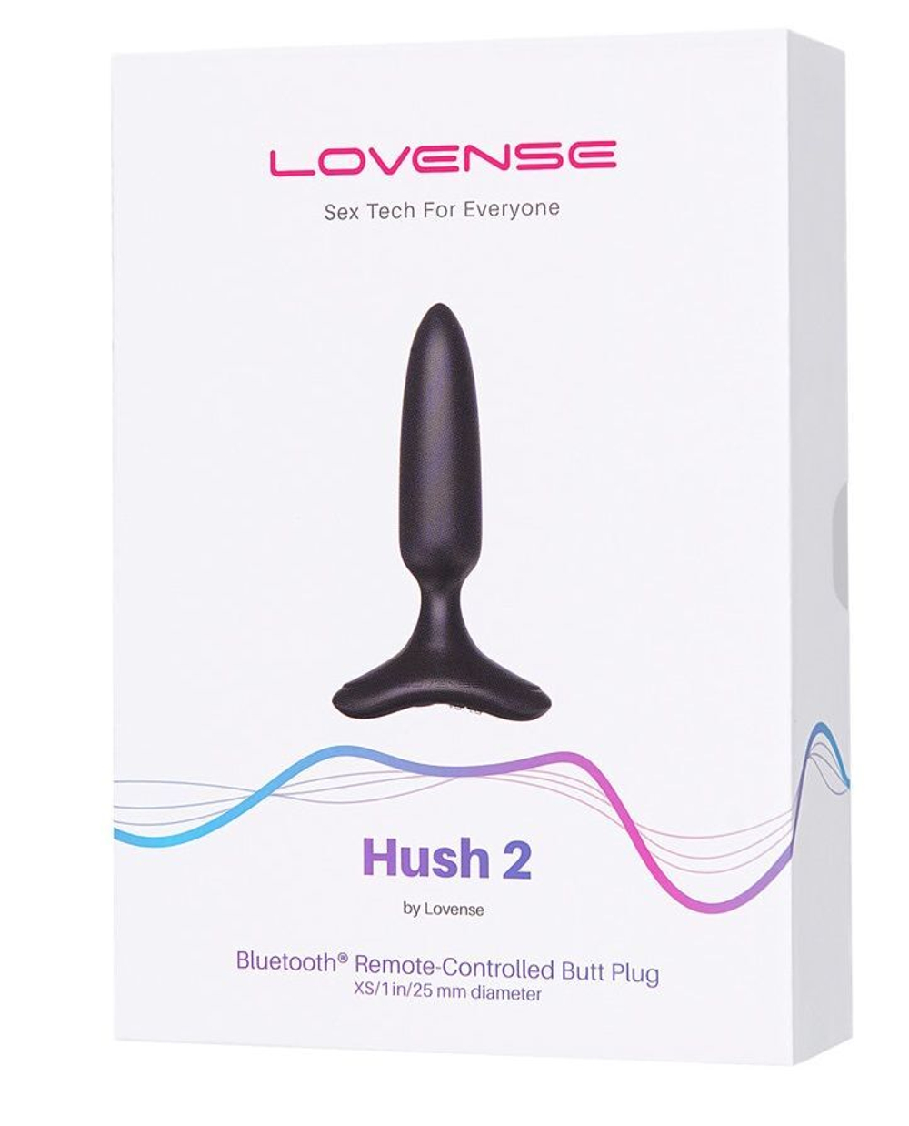 Черная анальная вибропробка HUSH 2 Size S - 12,1 см.