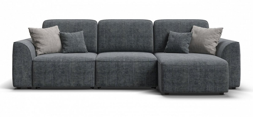 Угловой диван Кинг Шенилл Смарт серый