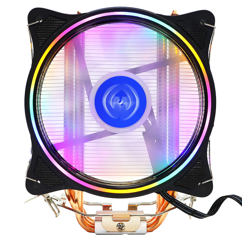 Кулер для CPU Mastero MC-120, 1х120мм, 800-1500rpm, 4-pin, Al+Cu, серебристый-черный-белый/FRGB, 38.5CFM, 22дБ, 4-PIPE(прямой контакт), TDP 140Вт, INTEL 1700/1200/115x/775, AMD AM5/AM4/AM3(+)/AM2(+)/FM2(+)/FM1 (MC120TW-PWM-RGB)