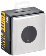 FORTE&PIANO Розетка 1-местная с заземлением без защитных шторок винтовое крепление 16А FP216M металл белый IEK