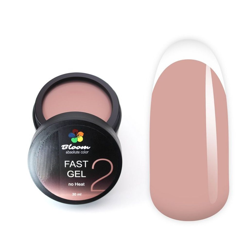 Bloom Fast Gel 02 - Гель холодный для наращивания, 30 мл