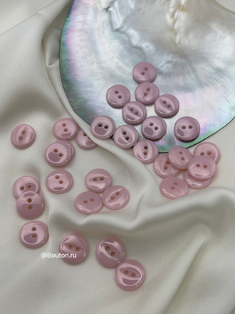 Пуговицы на два прокола керамические розовые