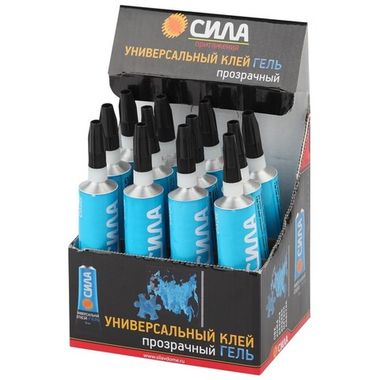 Клей Гель СИЛА 29 Универсальный прозрачный 30мл, SGTB-30 6040, один тюбик
