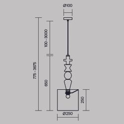 Светильник подвесной Maytoni   MOD298PL-01W1