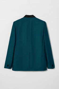 ZARA X BOBBY GILLESPIE КОНТРАСТНЫЙ ПИДЖАК, ЗЕЛЕНЫЙ/СИНИЙ