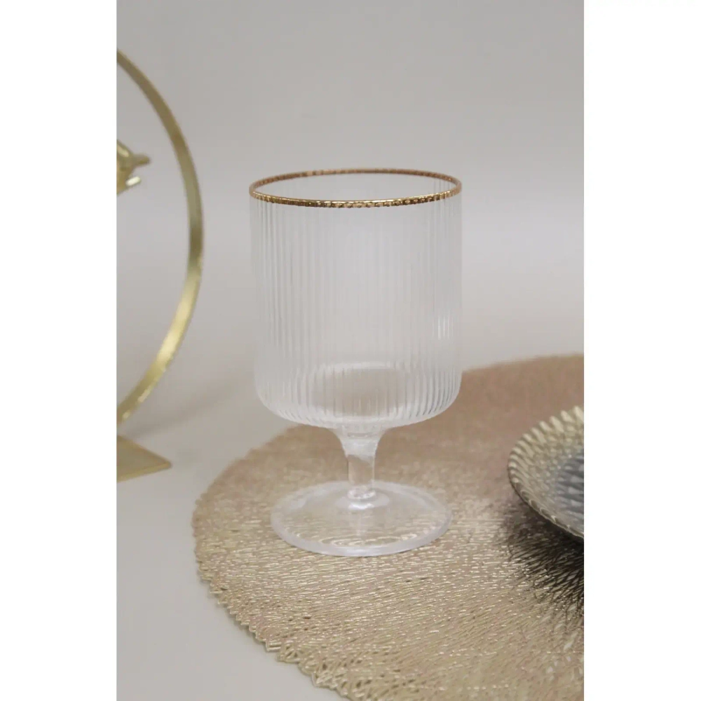 Бокал для вина 260мл «Opera» с золотой каймой