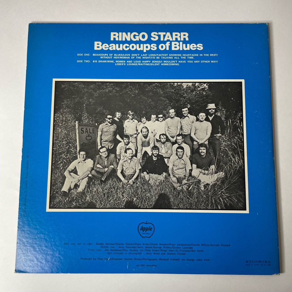 Винтажная виниловая пластинка LP Ringo Starr Beaucoups Of Blues (Japan 1970) (No Obi)