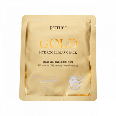[PETITFEE] Гидрогелевая маска для лица ЗОЛОТО Gold Hydrogel Mask Pack