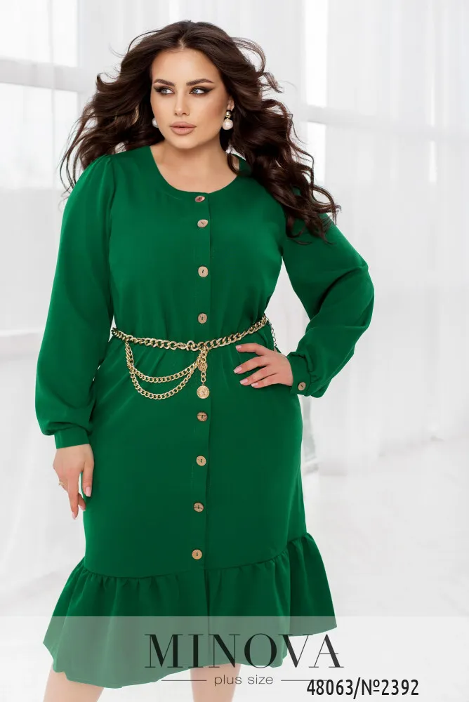 Платье 2392-зеленый Minova