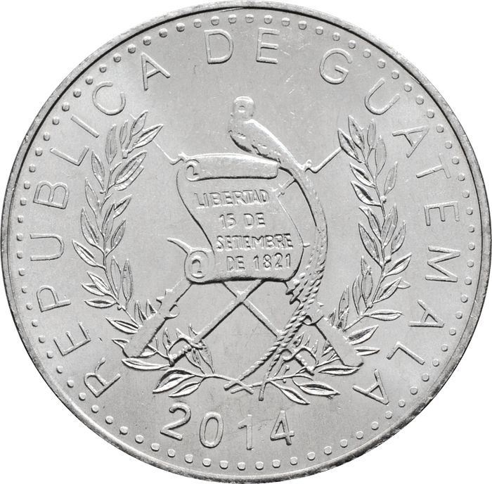 10 сентаво 2014 Гватемала