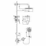 Душевая система Lemark Bronx LM3729GM