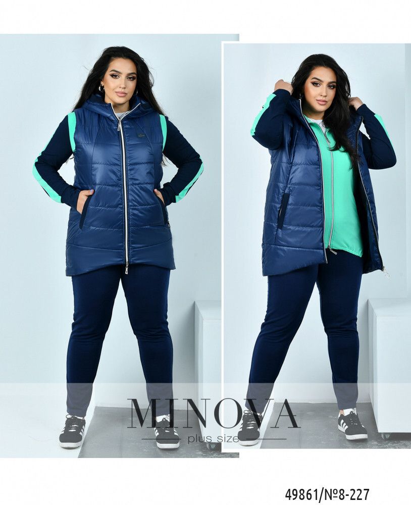 Костюм 8-227-ментол-синий Minova