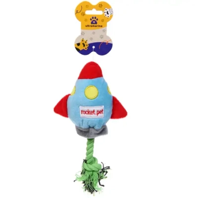 Игрушка для собак малых и средних пород «ЗООГРАД», самолет, с пищалкой, 20*12см (лейбл)