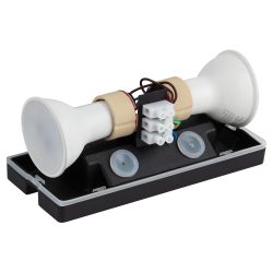 Декоративная подсветка ЭРА WL38 BK MR16/GU10 (2 шт.), черный, для интерьера, фасадов зданий | Фасадная декоративная подсветка