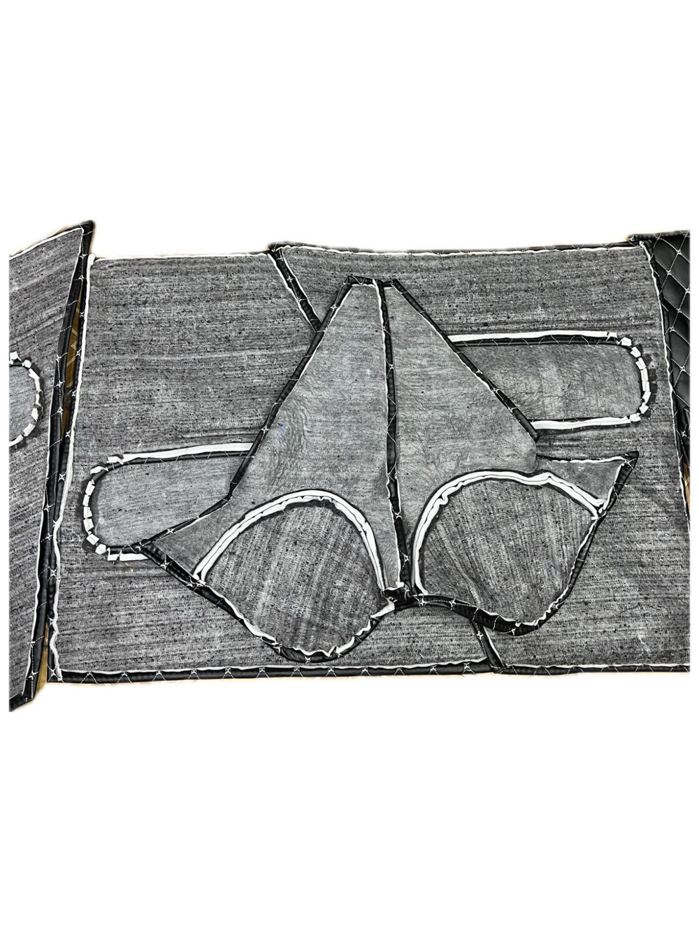 Дверные карты-обивка дверей и стоек УАЗ 469/Хантер (белая нить Бабочка)