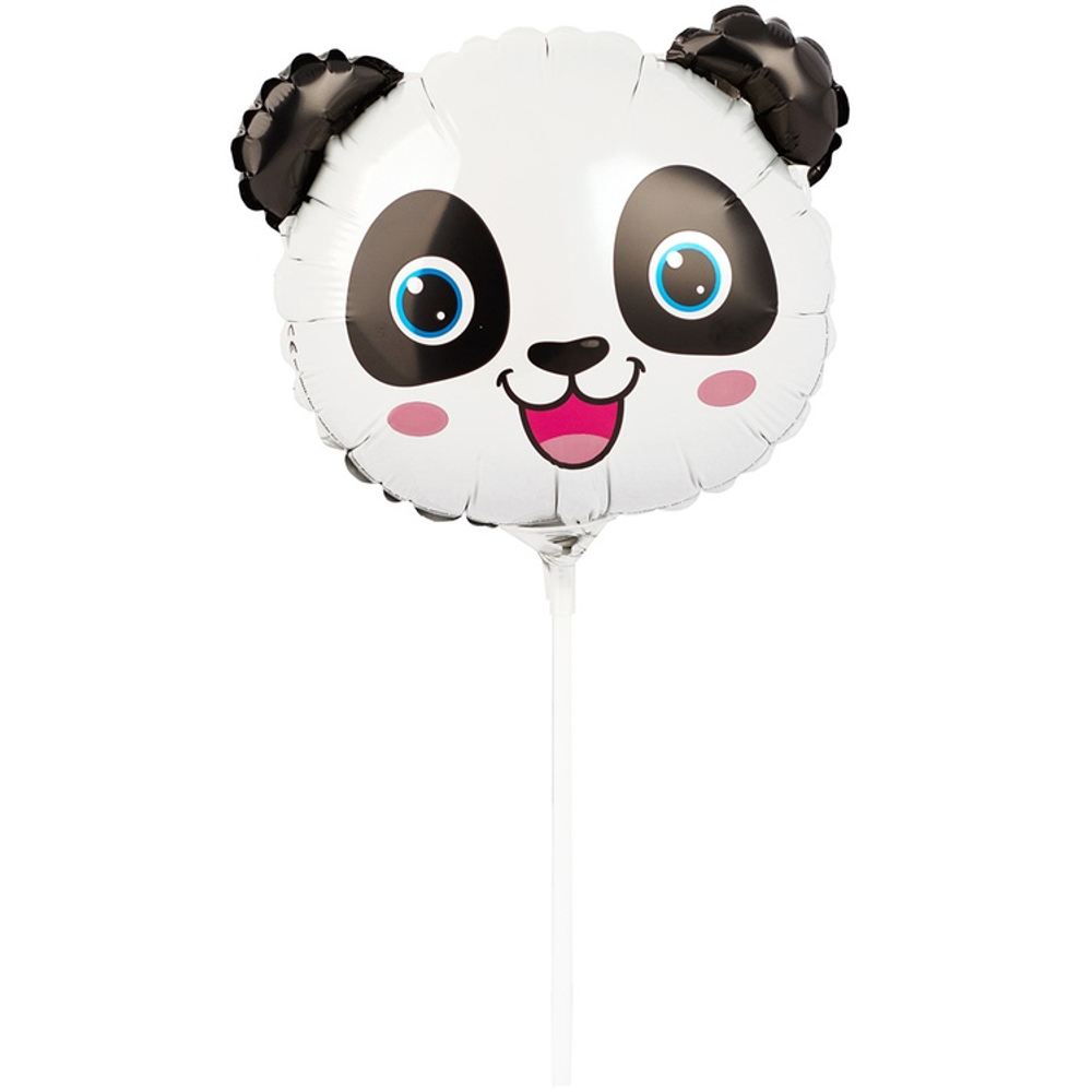 Шар Фольгированный Голова Панды (Белый)