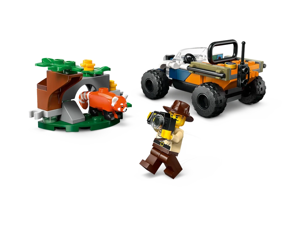 Конструктор LEGO City 60424 Миссия Красной панды на квадроцикле "Исследователь джунглей"
